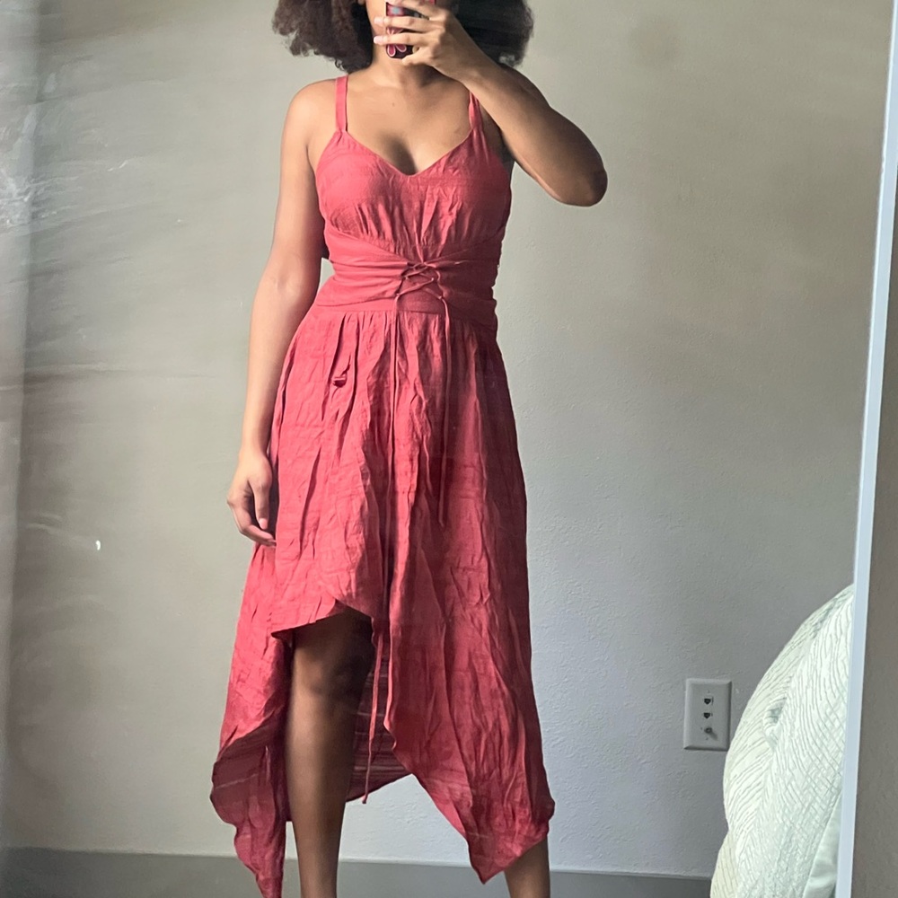 BCBGMaxAzria High Low Dress in Pink